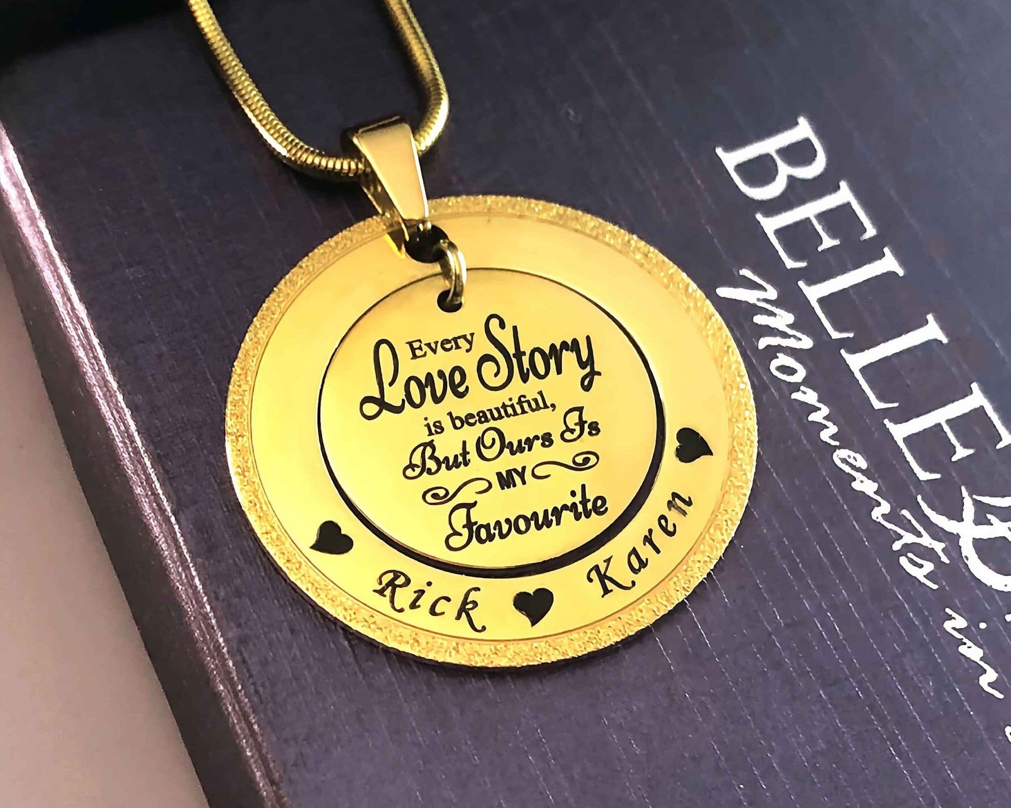 Sparkling Love Story Necklace - Mothers Jewellery by Belle Fever