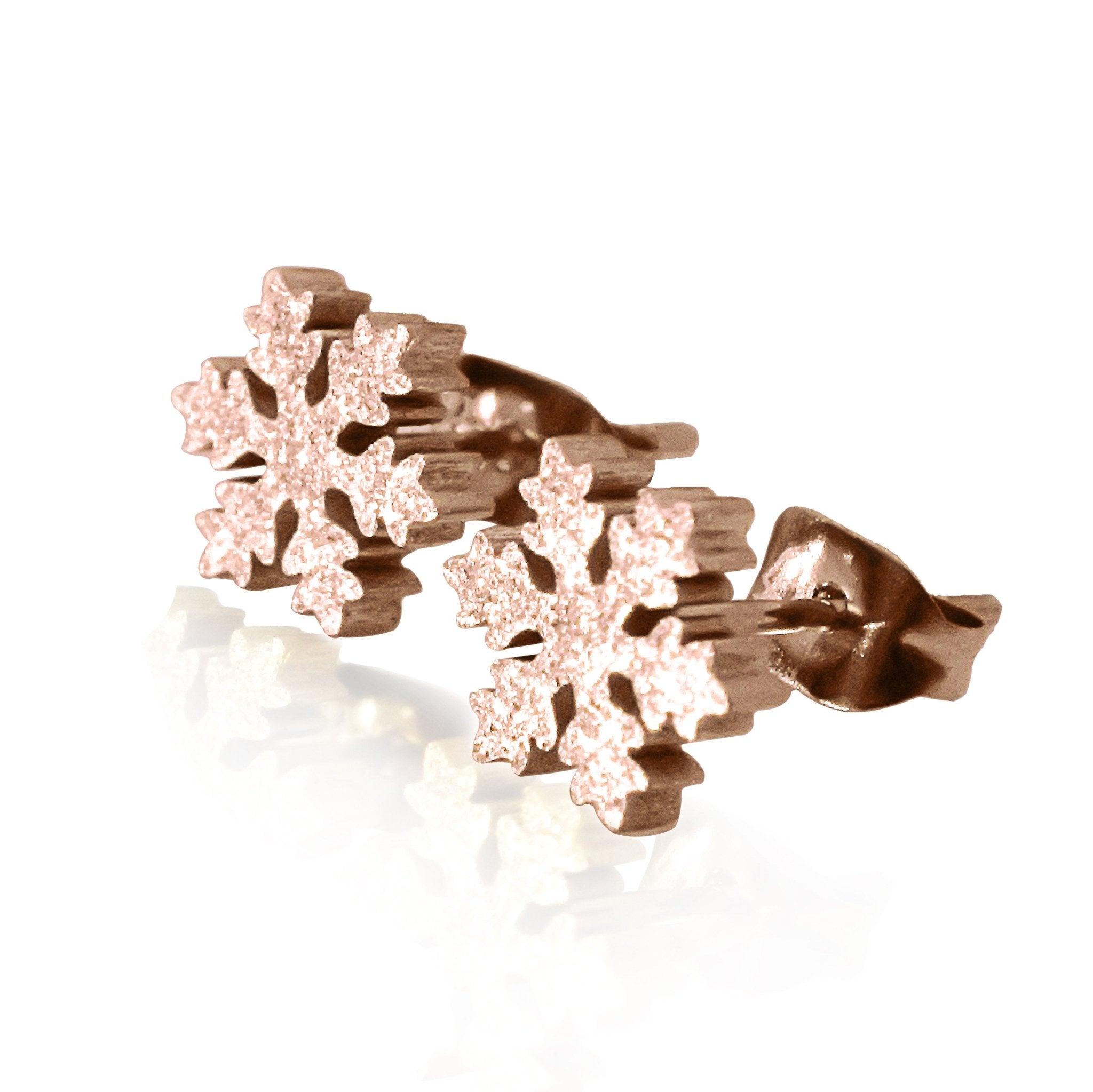 Buy Giva Sterling Silver Rose Gold Snowflake Stud Earrings For Women Online  at Best Prices in India - JioMart.