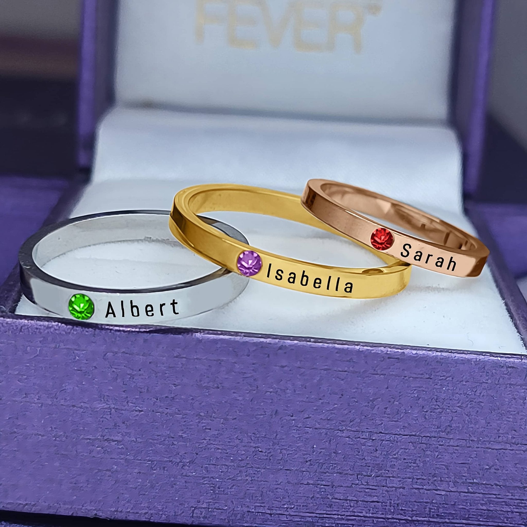 Relationship Double Name Ring for Girlfriend or Mum | FARUZO