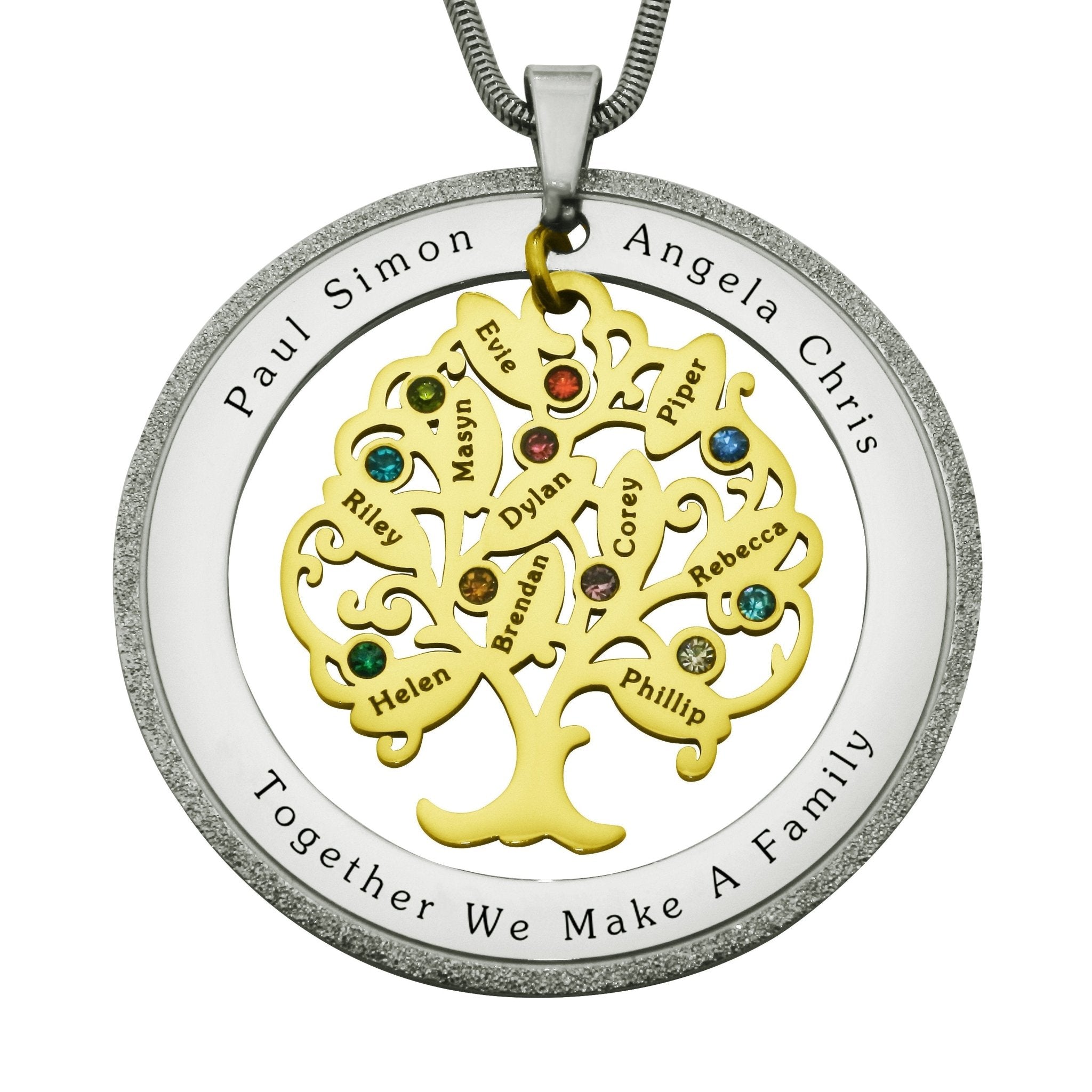 Sparkling family clearance tree necklace